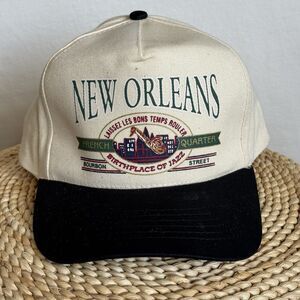 Vintage New Orleans French Quarter Hat KC Brand Birthplace of Jazz Snapback NWOT